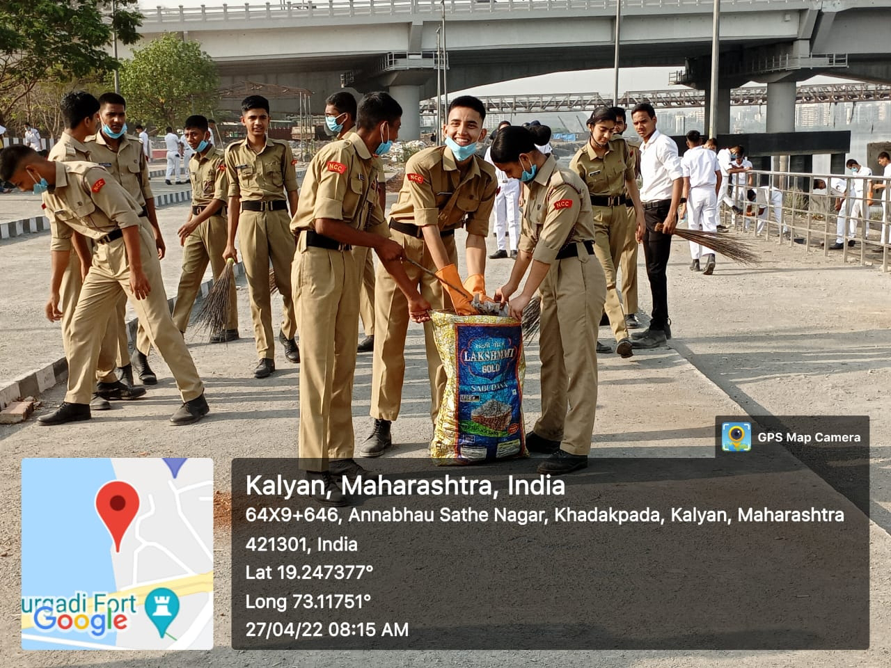  NCC unit has conducted Puneet Sagar Abhiyan - Cleanliness and Awareness Programme on 27.04.22 