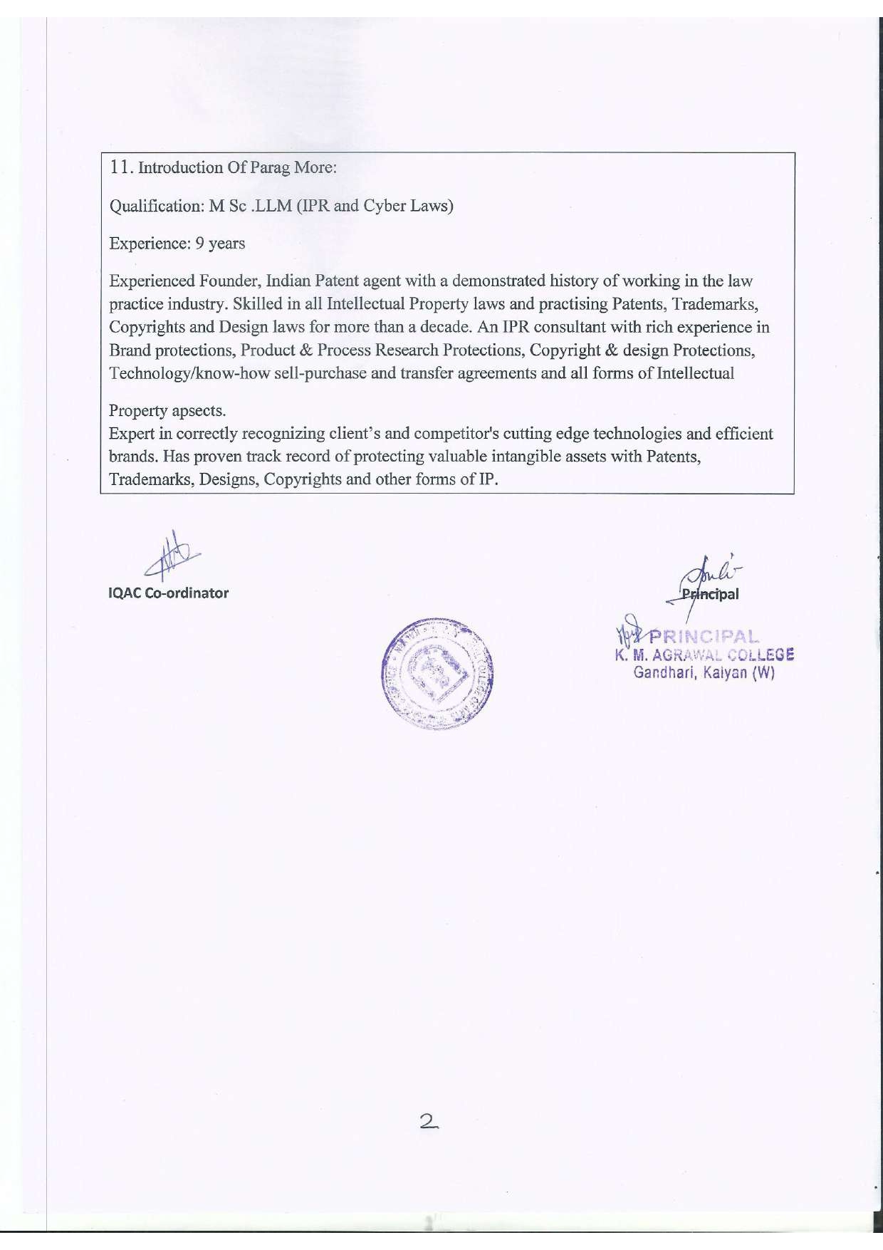 A Talk in Intellectual Property Rights by Parag More